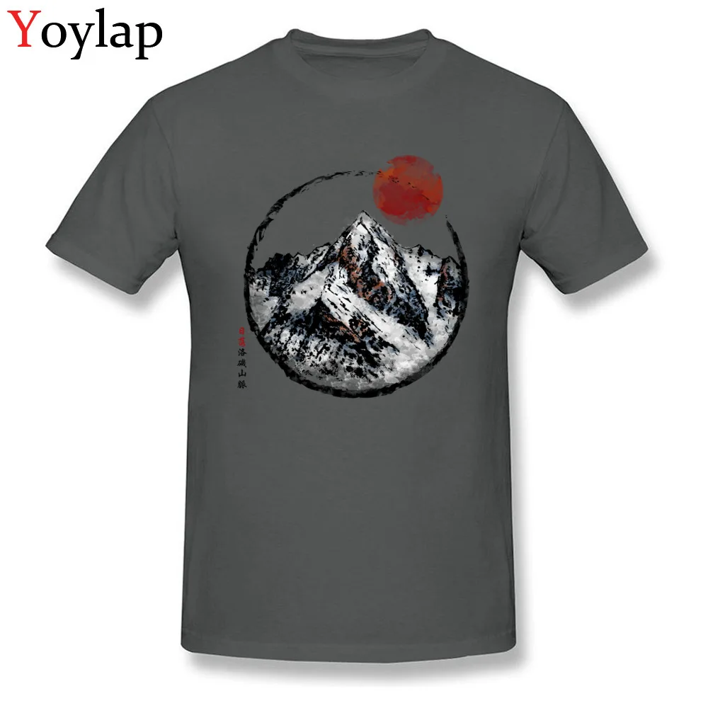 Mens T-shirts 2017 New Fashion Family Tops Shirt Summer Fall 100% Cotton O-Neck Classic Sunset in Rocky Mountain Sweatshirts carbon