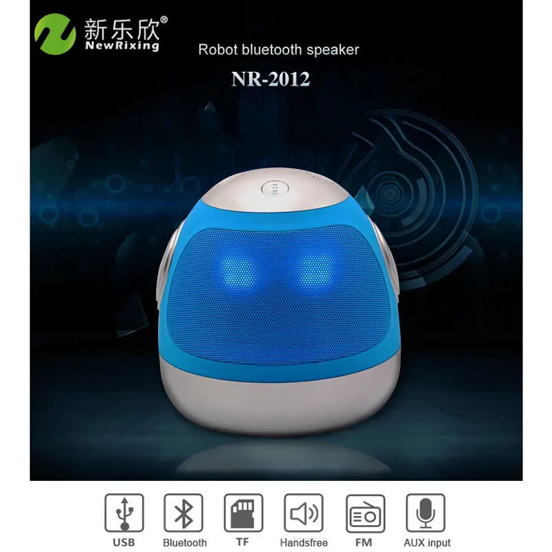 

NewRixing Robert Bluetooth Speaker Portable Wireless speakers Home Theater Party Speaker Sound System 3D stereo Music