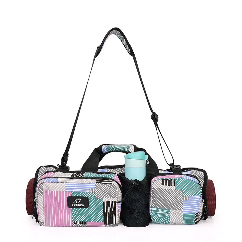 3 Color Printed Yoga Bag Canvas Waterproof Multi function Storage Bag