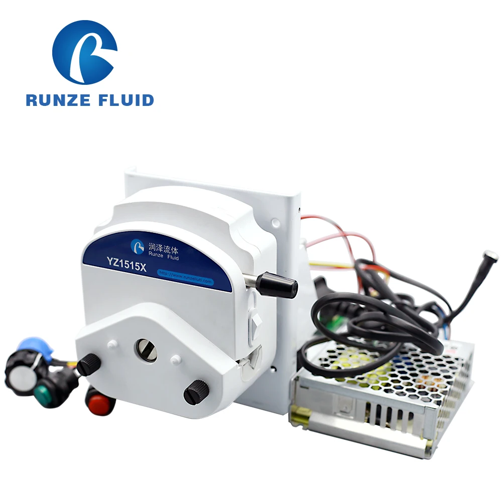 

Power Supply 110-240v Self Priming Peristaltic Pump Stepper Motor with Speed Adjustable Driver