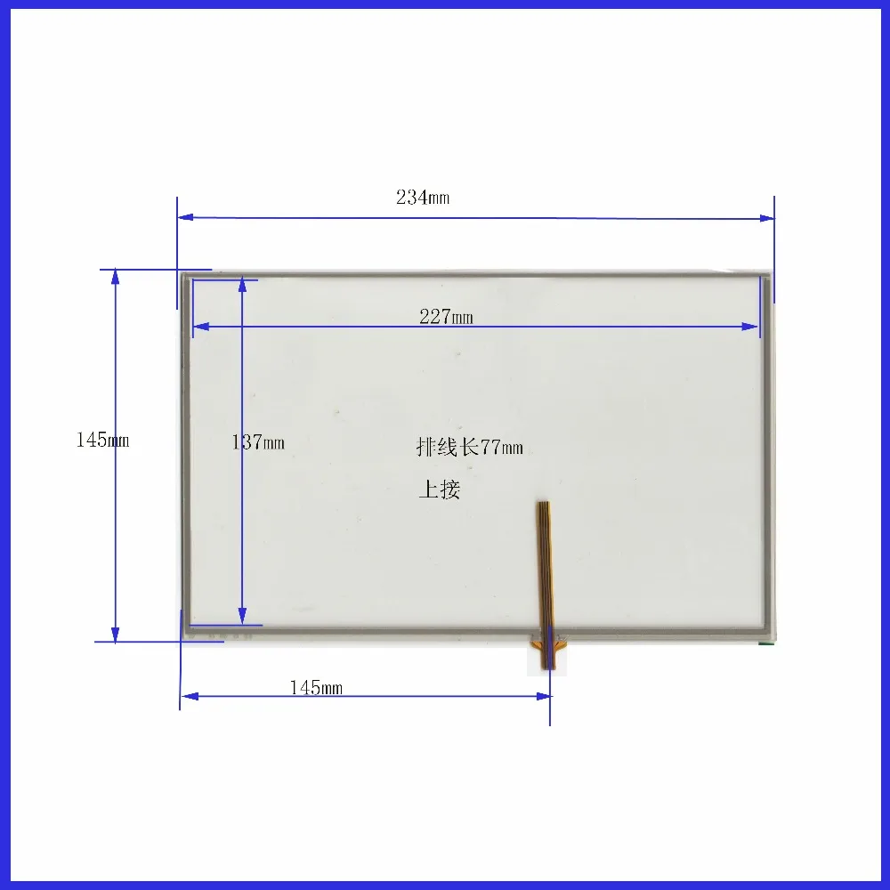 

ZhiYuSun 235mm*145mm 4 wire resistive Touch Panel AT 462 A1 10.4 inch Touch Screen Glass FOR TABLE for laptop 235*145