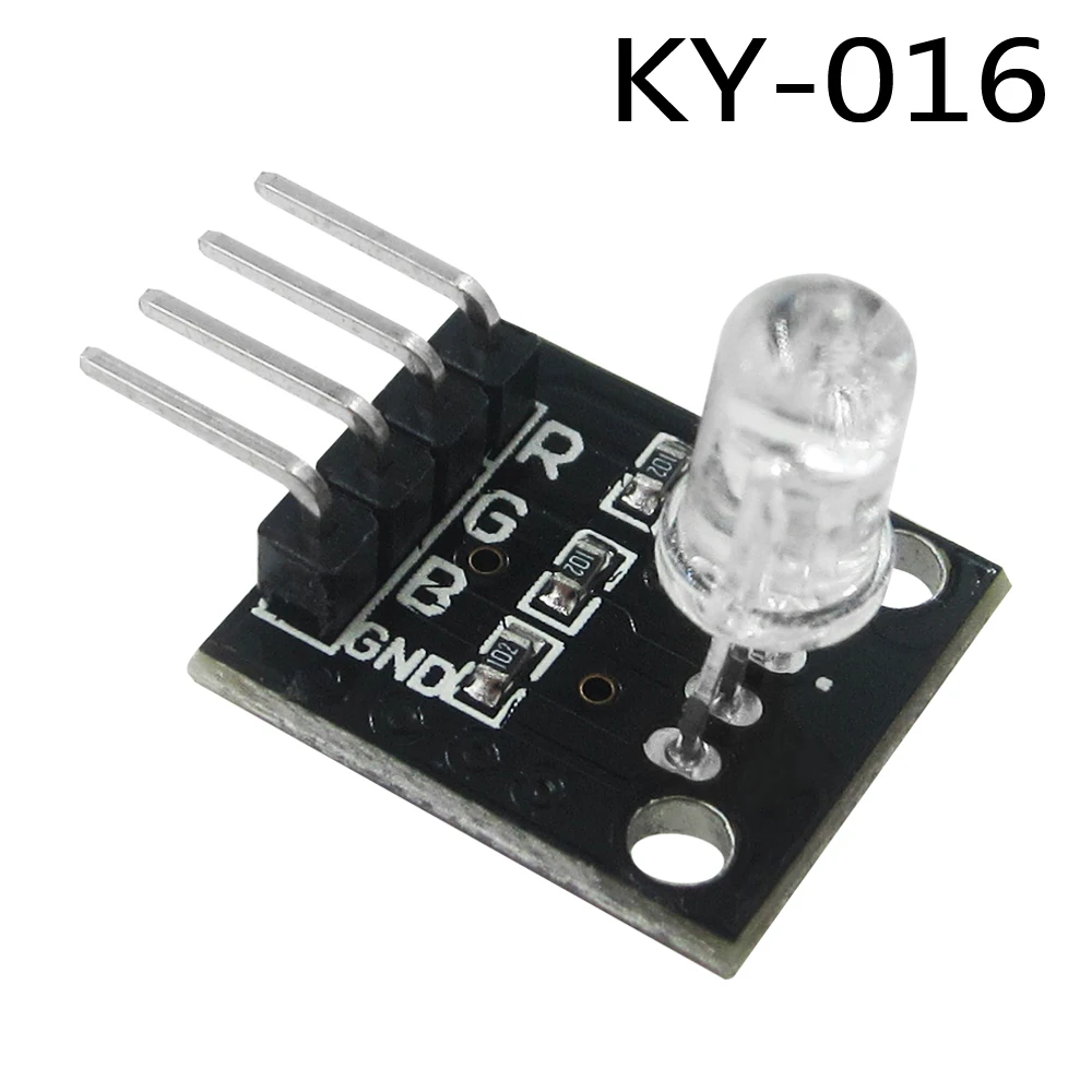 

4pin KY-016 Three Colors 3 Color RGB LED Sensor Module DIY Starter Kit KY016