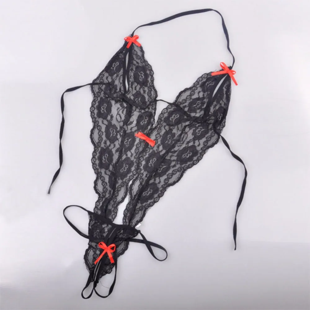 

Women Sexy Backless Lace Lingerie Nightwear Babydoll G-strings One Piece Bodysuit Hot Lady