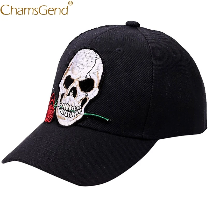 

Embroidery Skull Rose Baseball Cap Snapback Men Women Visor Caps dad Bone White Black Pink Hip Hop Gorras Casquette Hats 90218