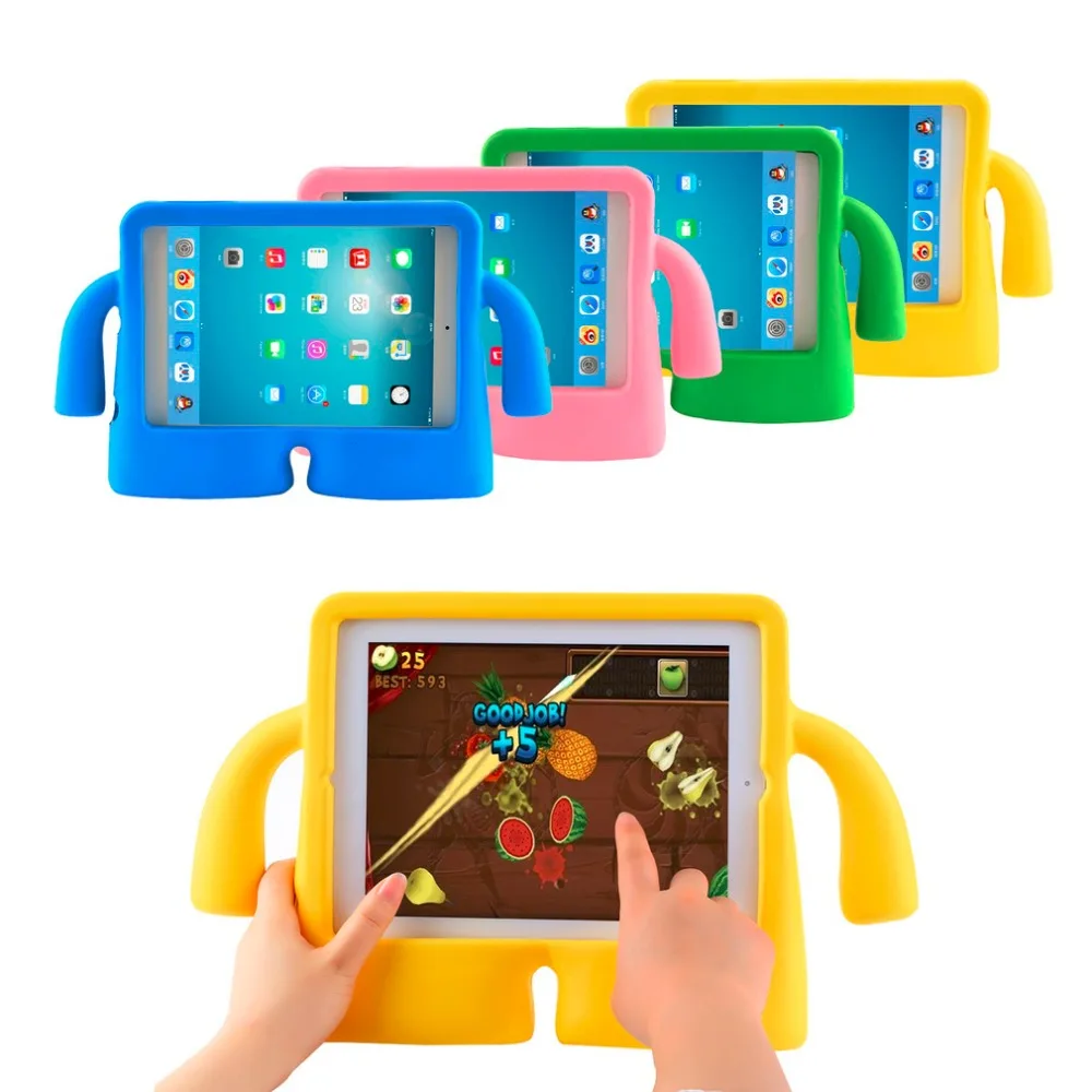 

1pc Silicone Kids Case Cover Thick Foam Shock Proof Soft Handle Stand Case For ipad mini 2 CASE mini case for kids