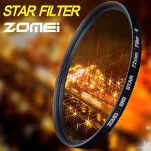 Zomei Star Line Star Filter 4 6 8 Piont Filtro Camera Filters 40.5 49 52 55 58 62 67 72 77 82mm For Canon Nikon Sony DSLR Camera
