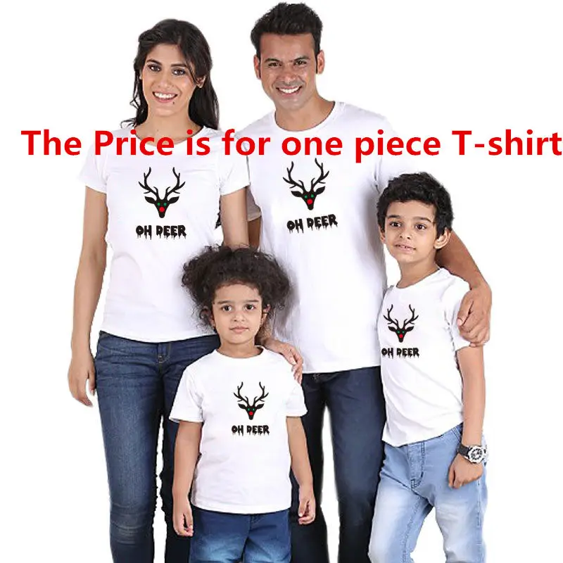 Одинаковые комплекты для семьи футболки для папы и сына Одинаковая одежда для мамы и меня футболка с короткими рукавами и принтом батареи - Цвет: QZ6034