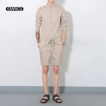 Летние Новые мужские цельные шорты, комбинезоны, мужские Модные Повседневные Шорты с нагрудником, мужская рубашка с коротким рукавом, короткие брюки, комбинезоны