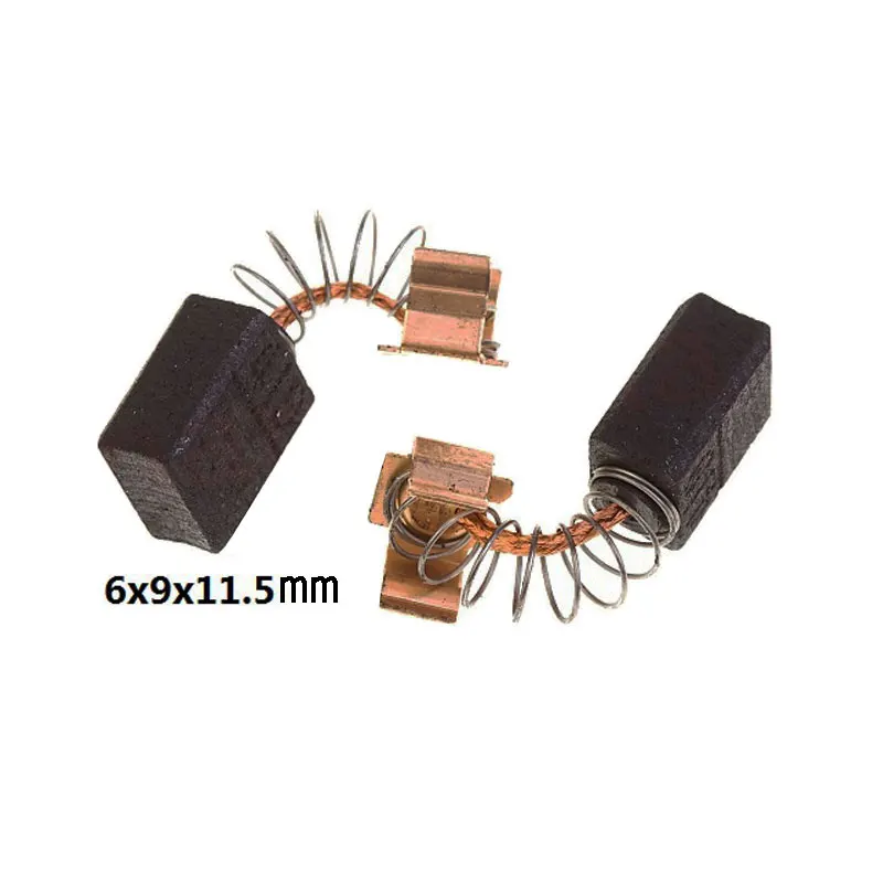 5 пар угольных щеток 6x9x11,5 мм для электродвигателей Makita CB406 CB407 CB418 CB419