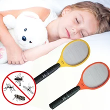 Anti Mosquito хлопушку Электрический светодиодный мухобойка убийц инструмент электрическим током битой домой