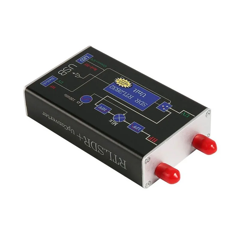 100KHz-1.7GHz Full band RTL.SDR Software Receiver Aerial Band Shortwave Band RTL2832U+R820T2 Tuner TV Receivers (6)