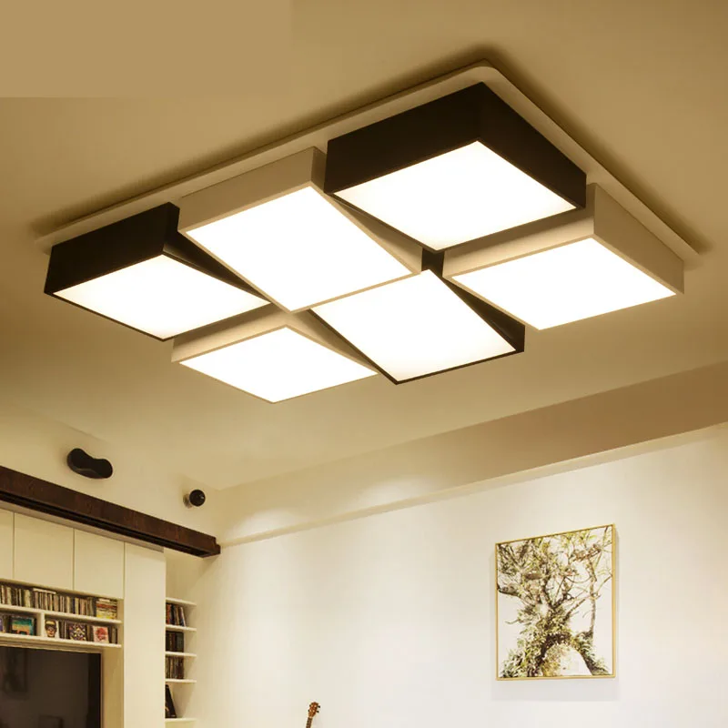 

office LED ceiling lamp Living room lamp rectangular bedroom Ceiling Lights creative LED ceiling lighting ZA