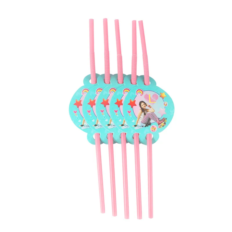 Soy Luna тема бумажные тарелки и соломки салфетки День Рождения украшения Дети девушки ребенок душ одноразовая посуда