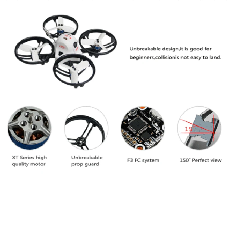 

RC Racing Drone KINGKONG ET100 PNP Brushless FPV Mini Quadcopter with Receiver