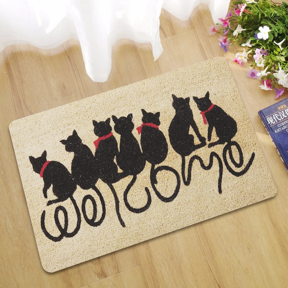 Cammitever Cats Animal Rug Entrance Doormats Kitchen Floor Mats Rubber Absorbent Anti Slip Bathroom Rugs Welcome Floor Mat Rug Aliexpress