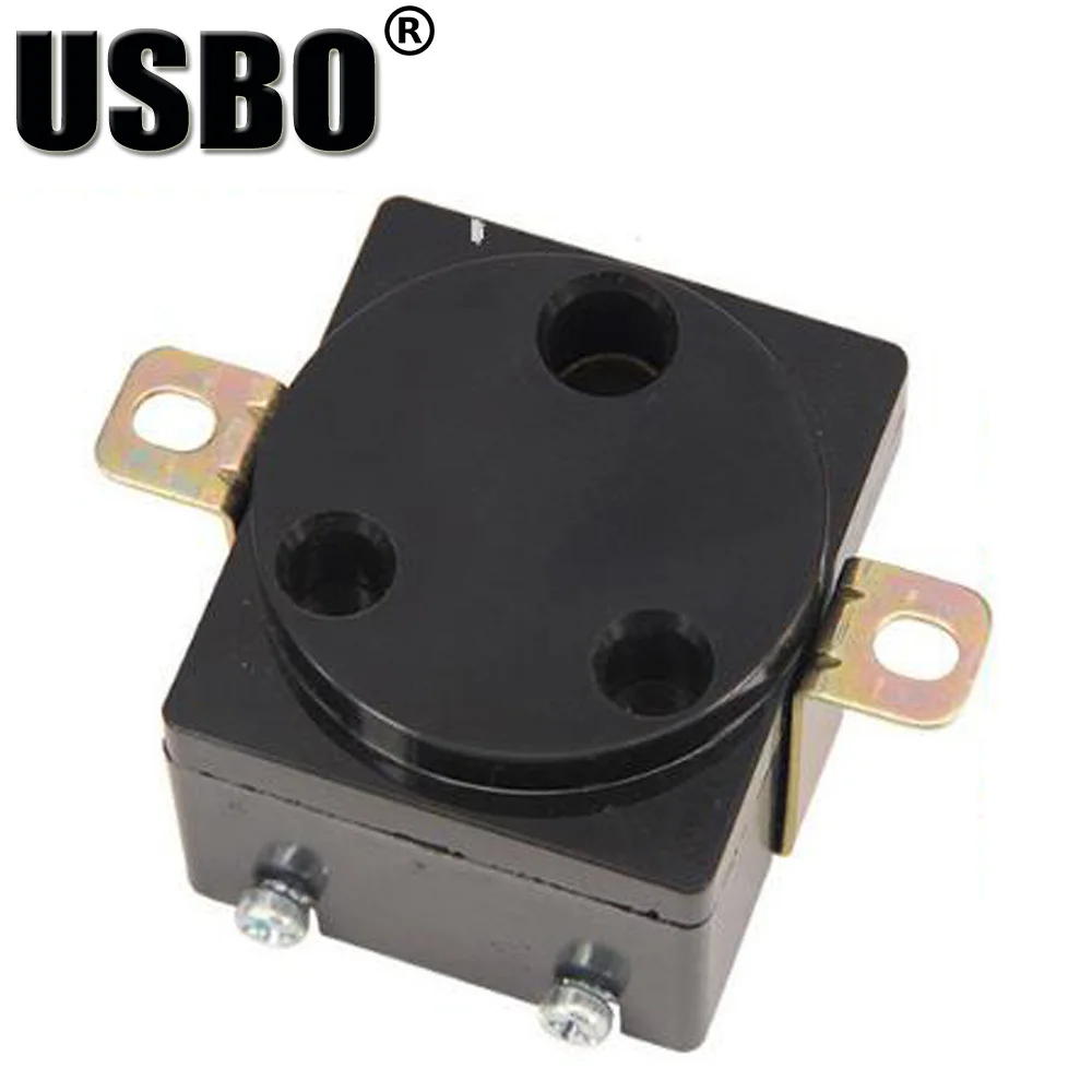 South African industry safety outlet 16A 250V IP20 UL CE black