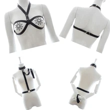 Товары для взрослых эротическое кожаное нижнее белье бюстгальтер в комплекте нижнее белье с завязками Альтернативная забавная флирт секс-игрушка Страсть Кожа многое другое