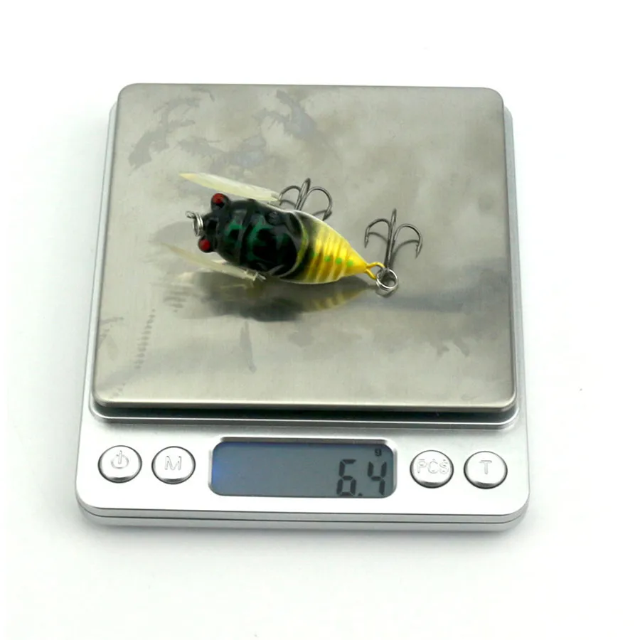 2019 Bionic bait fishing tackle hook bait Bionic bait fishing tackle hook bait Cicada fishing fish bait bass crank fishin 40MA10 (16)