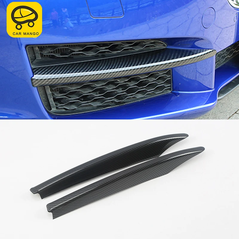

CARMANGO For Jaguar XE 2018 Auto Car-styling Front Fog light frame trim Stickers Covers Exterior Accessories