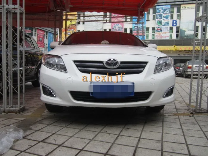 

July King LED Daytime Running Lights DRL with Fog Lamp Cover Case for Toyota Corolla 2007~09, 1:1 replacement, free shipping