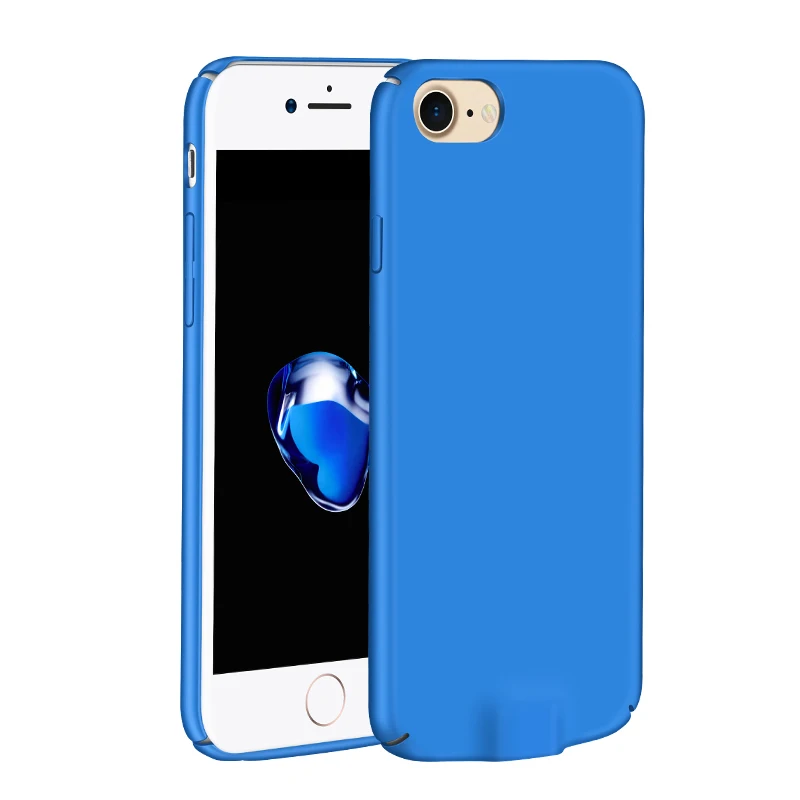 S-GUARD QI Беспроводной зарядки Зарядное устройство приемник TPU чехол крышка оболочки для iphone 6 6s 7 Plus iphone 6 iphone 6 6s 7 4,7 5,5 дюймов - Цвет: blue