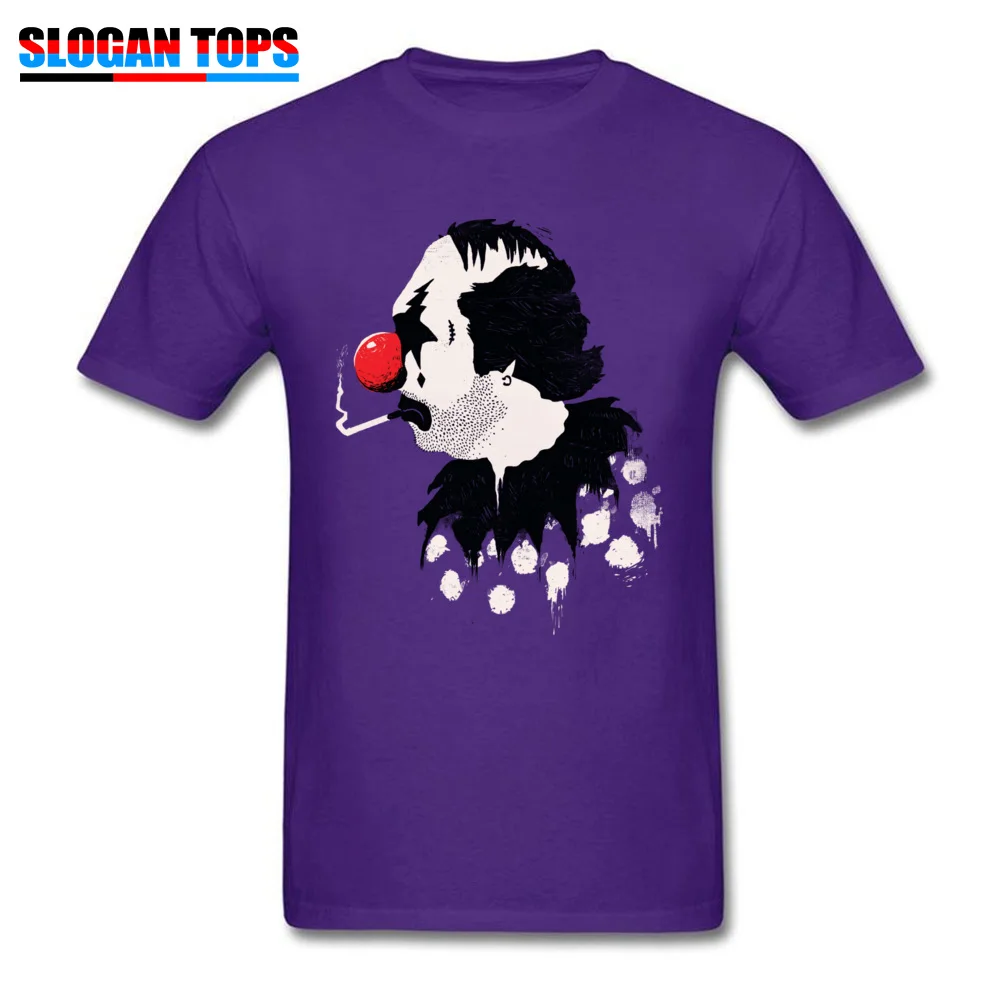 Summer Clown Hates Carnival Funny Short Sleeve Autumn Tops Shirt Hot Sale Crew Neck 100% Cotton Tee Shirts Male Tshirts Clown Hates Carnival purple