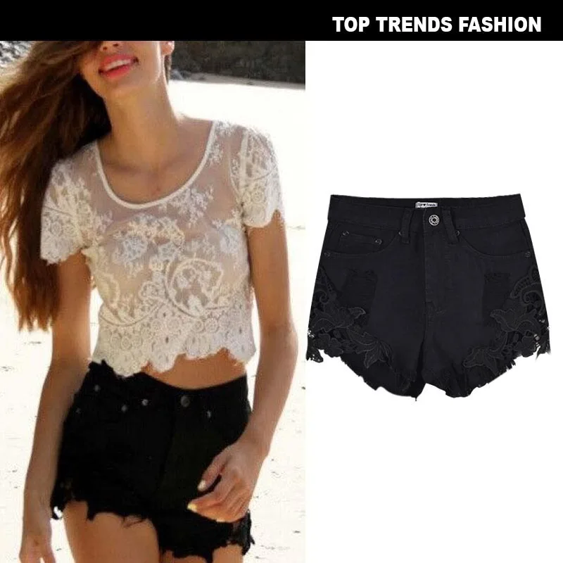 

New Fashion Women Sexy Ripped Women Demin Shorts