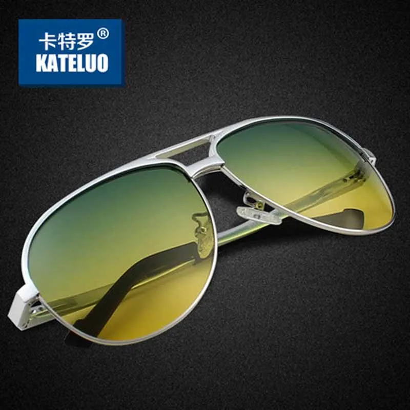 Day/Night Dual purpose Vision Driving Glasses Men Sunglasses Polarized