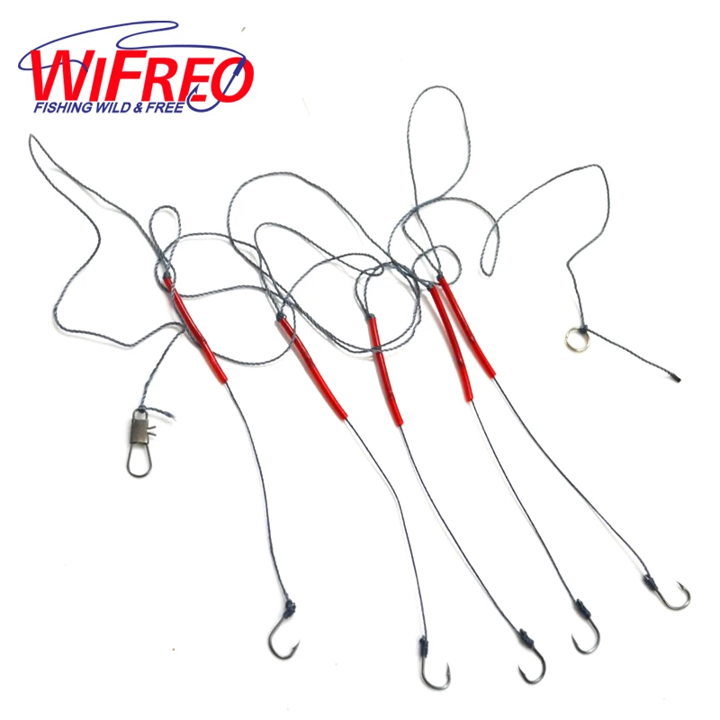 1PCS New Hand Made Power Line 3 Braid Reservoir, Lake, Ocean Fishing Multiple Hooks String Hook
