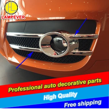 

L 2PCS/Set Car style ABS Chrome Front Fog Light Fog lamps Cover decoration for Audi Q3 2012-2015 front fog lamp light cover trim