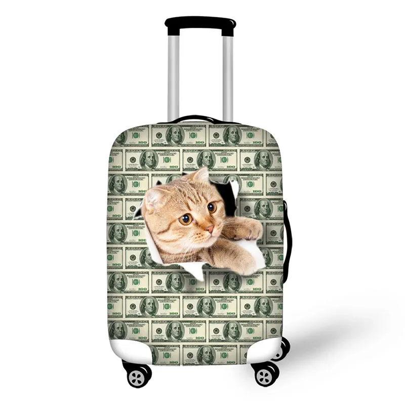 suitcase with zipper cover