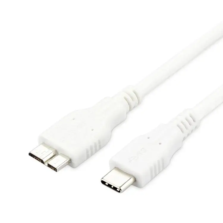 

USB 3.1 Type C Male Connector to Micro B USB3.0 Male Data Cable 1m 100cm 3ft 1meter for Apple for Macbook & Laptop r20