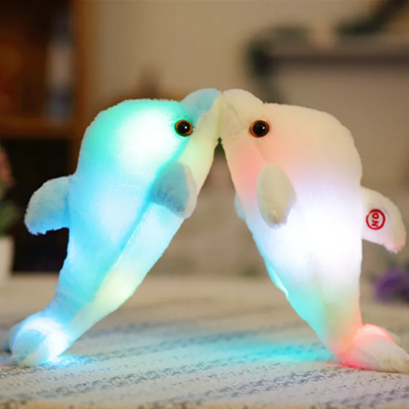 Симпатичная плюшевая игрушка 32 см со светодиодной подсветкой яркая подарок на