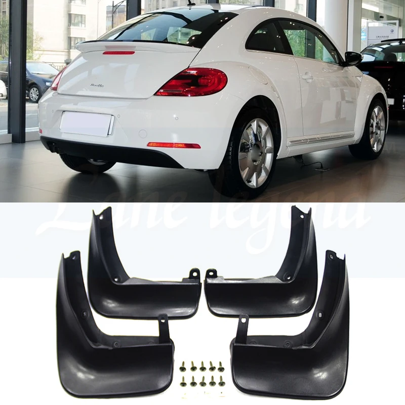 

For Volkswagen VW Beetle 2012-2017 Front Rear Molded Car Mud Flaps Mudflaps Splash Guards Mud Flap Mudguards Fender