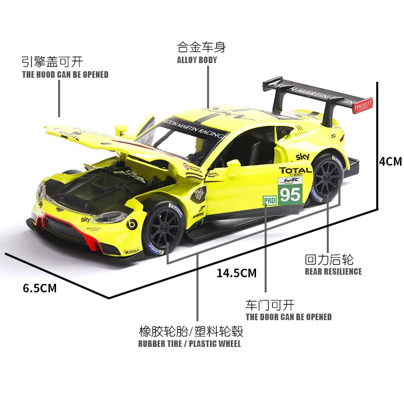 Новинка(в коробке) гоночный сплав модель автомобиля звук и светильник оттягивающийся спортивный автомобиль украшения ювелирные изделия