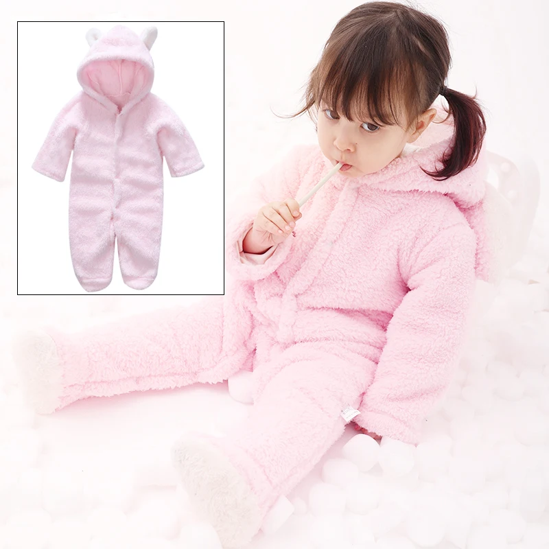 

Baby Winter Overalls For Baby Girls Costume 2019 Autumn Newborn Clothes Baby Wool Rompers For Baby Boys Jumpsuit Infant C