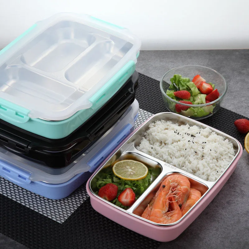

Stainless Steel Heat Insulation Lunch Box Eco-Friendly Leak Proof Food Container 2019ing