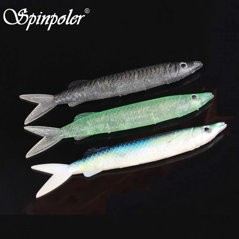 SPINPOLER 51.5g 21.5cm Big Soft Bait Fishing Lure Silicone Baits Deep Sea Fishing Lures Isca Artificias Para Pesca Souple  (15)