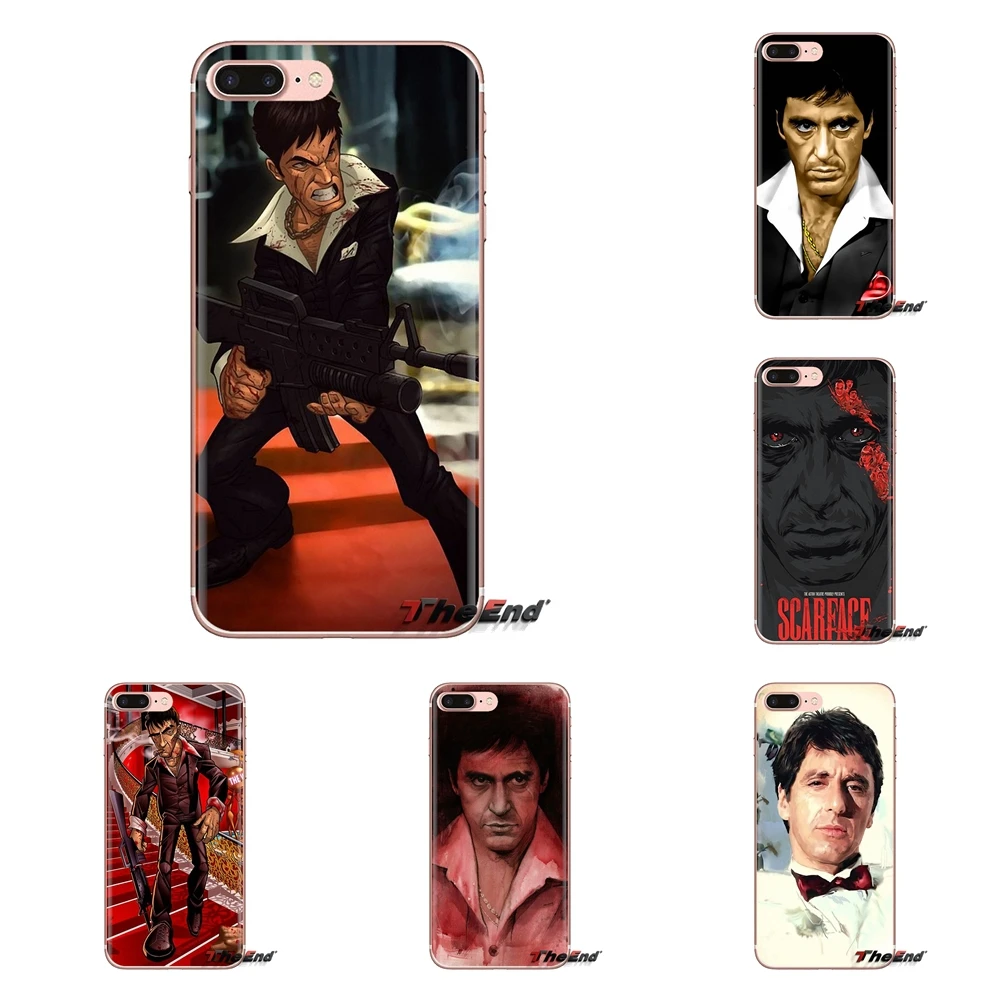 Прозрачный мягкий чехол для Samsung Galaxy A3 A5 A7 A9 A8 Star A6 Plus 2018 2015 2016 2017 tony Монтана scarfaceed Art