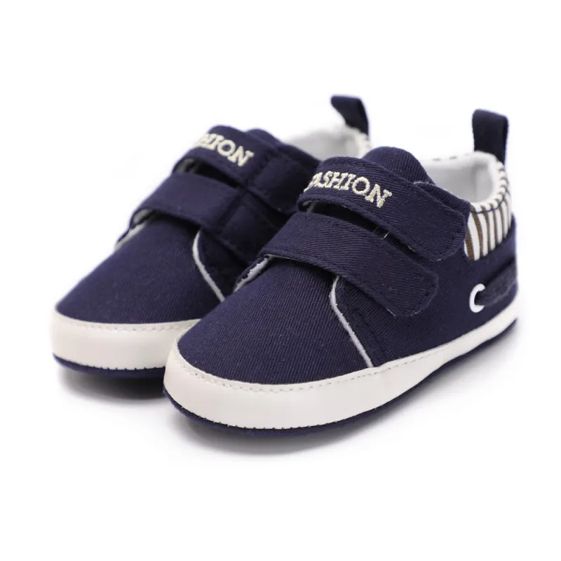 Обувь для новорожденных мальчиков и девочек Классическая парусиновая детская обувь в полоску удобная спортивная детская обувь с мягкой подошвой для отдыха