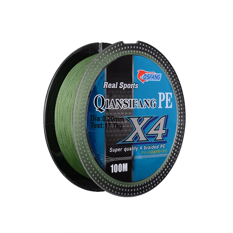 Fishing Leader 100M  PE Line 4 Strands Fluorocarbon Fishing Line Coated Braid Multifilament Fly Fishing Line jooyoo Brand