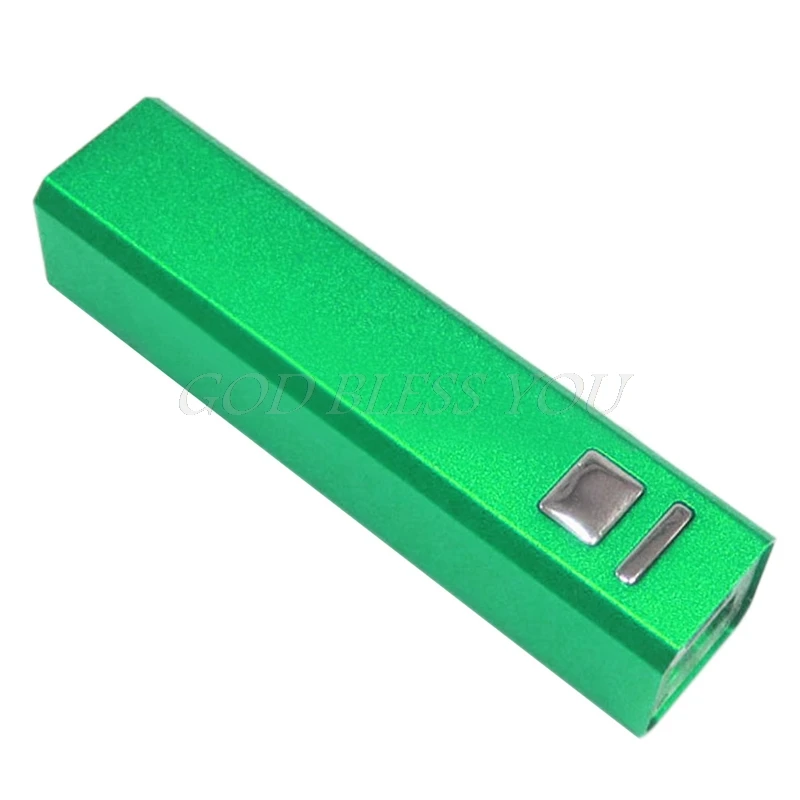 1 шт. 2600 мАч 18650 зарядное устройство алюминиевый DIY USB внешний аккумулятор чехол