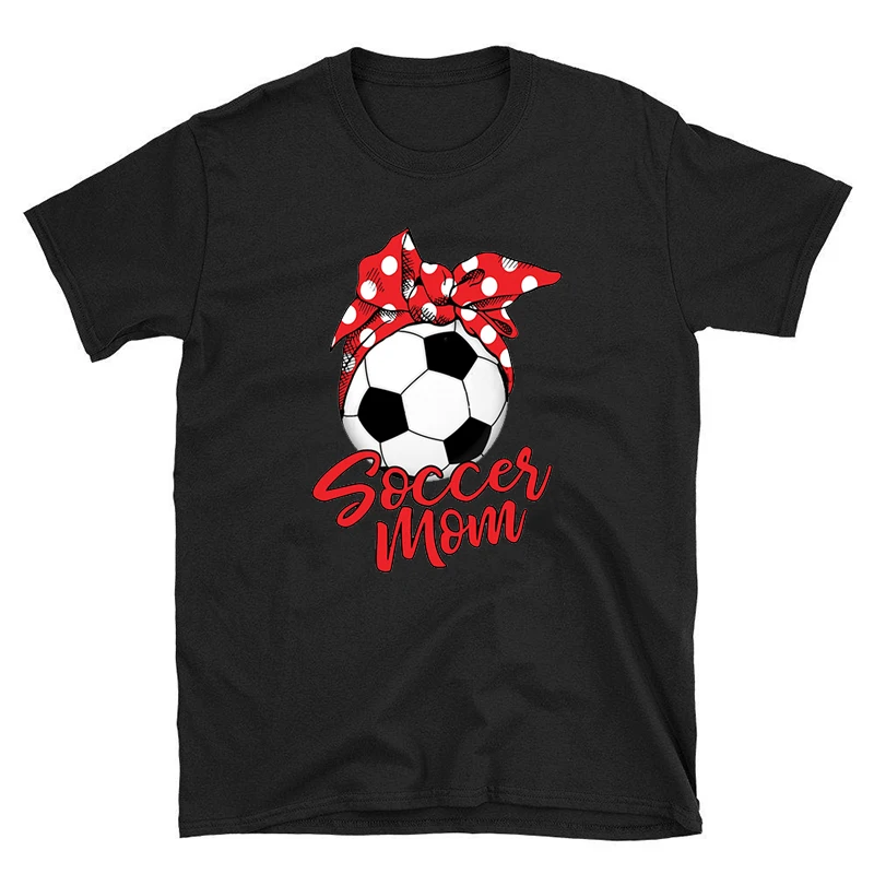 

Fun New Women Gift for Mom New Funny Soccer Mom Tshirts Oversize Summer Football Tees Graphic Ins Clothes Short Sleeve Shirt