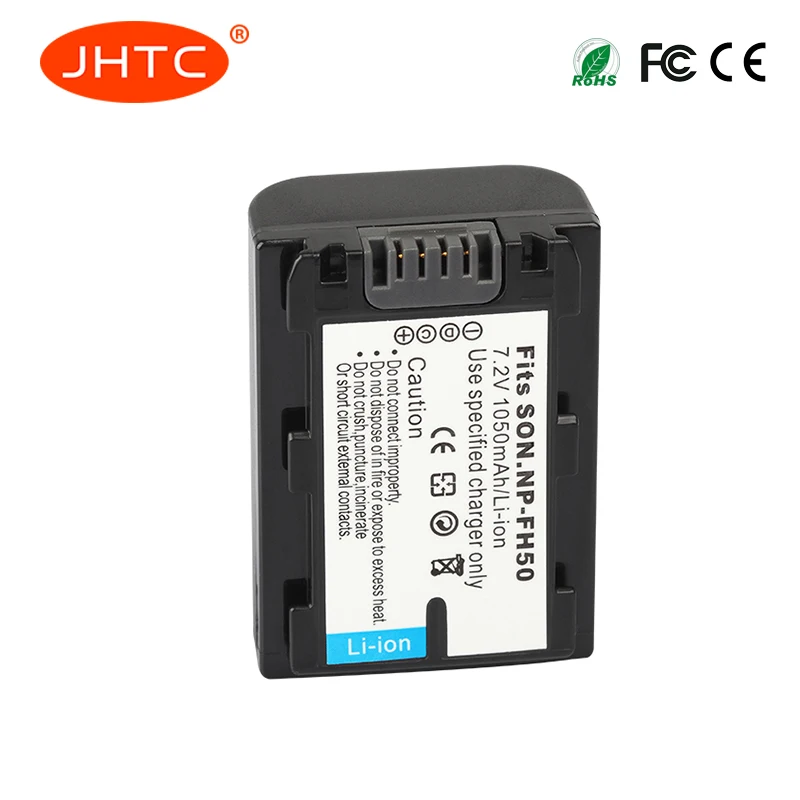 Аккумулятор JHTC 1050 мАч для Sony NP FH50 FH40 FH30 FH60 Alpha DSLR A230 A330 A380 FH70For HX200 HDR|battery for sony|batterie sony