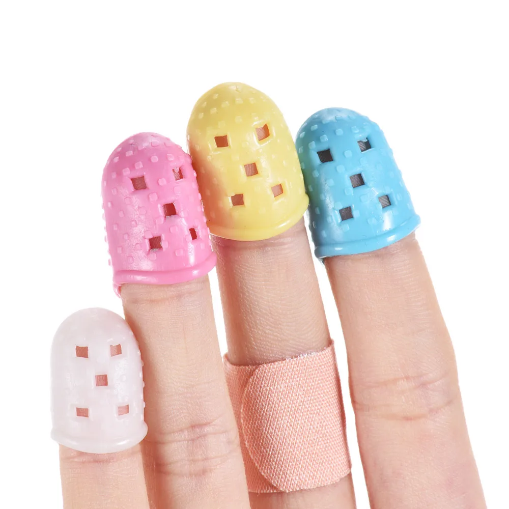 12pcs Guitar Fingertip Protectors Silicone Finger Guards for Ukulele