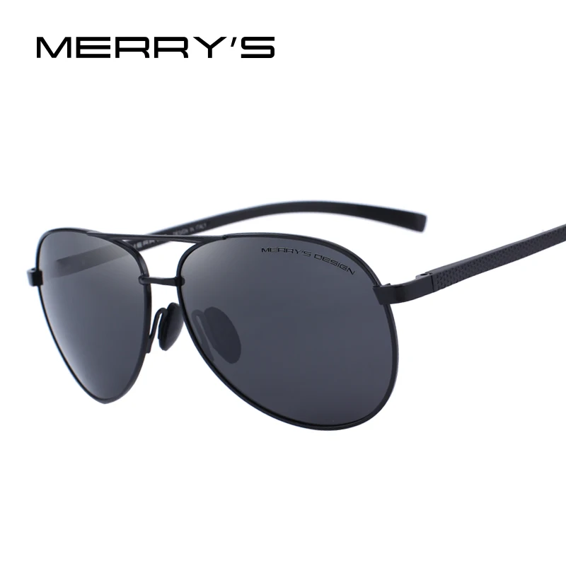 Merry's Дизайнерские мужские классические Поляризованные солнцезащитные очки пилота для вождения рыбалки UV400 защита S'8516