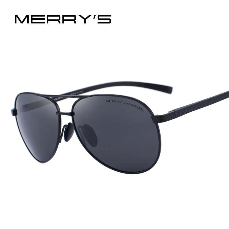 MERRY'S дизайн Для мужчин Классические Polarized Pilot Sunglasses для вождения Рыбалка UV400 защиты S'8516