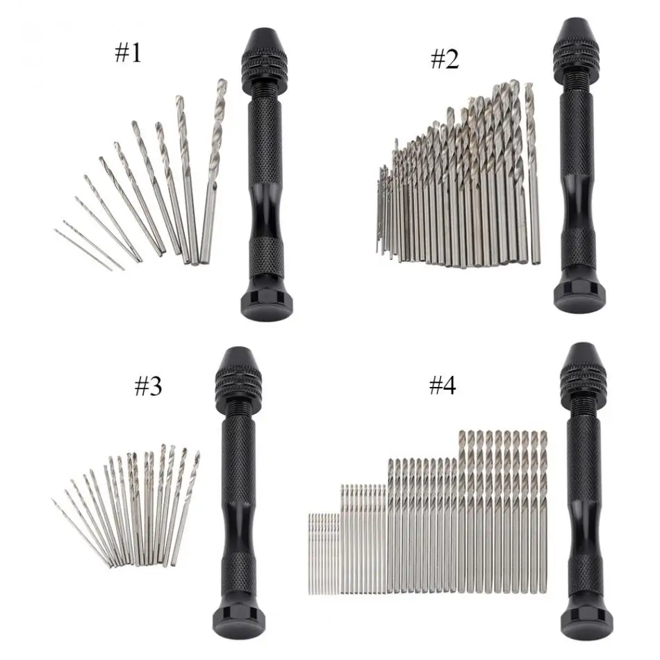 Ручная дрель набор с битами портативный ручной вращающийся сверла по дереву/металлу инструмент для рукоделия