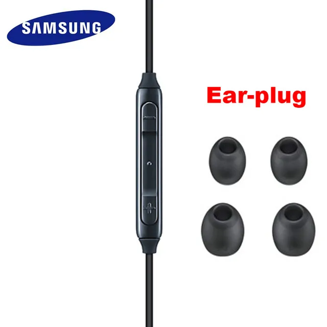 Samsung Earphone EO-IG955 Wired Headsets 1.2m with Mic 3.5mm In-Ear Stereo Sport Headset for Smartphone/PC/Laptop Galaxy S8 S9