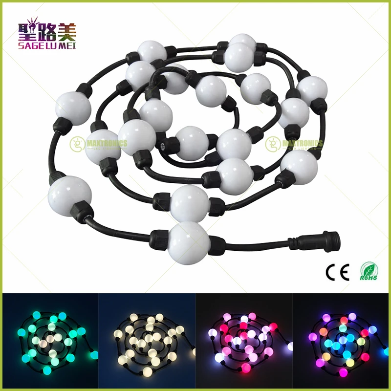 100 шт. 35 мм/50 мм 24 В WS2811 строковый модуль, светящийся в виде Млечного шара на 360 градусов, полноцветное рождественское освещение